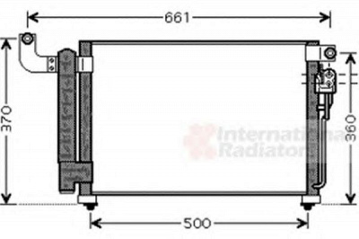 VAN WEZEL 83005082 -  Конденсатор, кондиционер